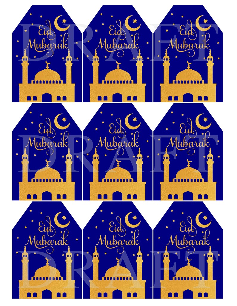 Happy Eid Printable Tags Aulaiestpdm Blog