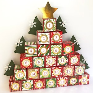 Christmas Advent Calendar Countdown Calendar Christmas Decorations