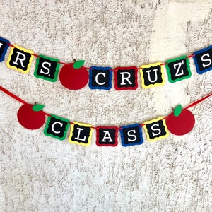 Welcome Back Banner, Welcome Banner, First Day of School, Teacher Banner, Classroom Banner, Back To School Decor, Sign, Apple Photo Prop image 7