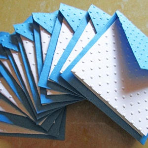 Mini tarjetas en relieve, juego de 10 / Juego de tarjetas de notas / Tarjetas de agradecimiento / Juego de tarjetas de papelería / Juego de mini tarjetas / Etiquetas de regalo de boda / Notas para loncheras