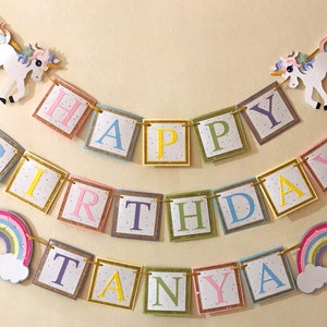 Unicorn Banner, Unicorn Birthday Banner, Unicorn Party Decorations, Unicorn Baby Shower, Unicorn Decorations, Unicorn Garland, Unicorn Theme