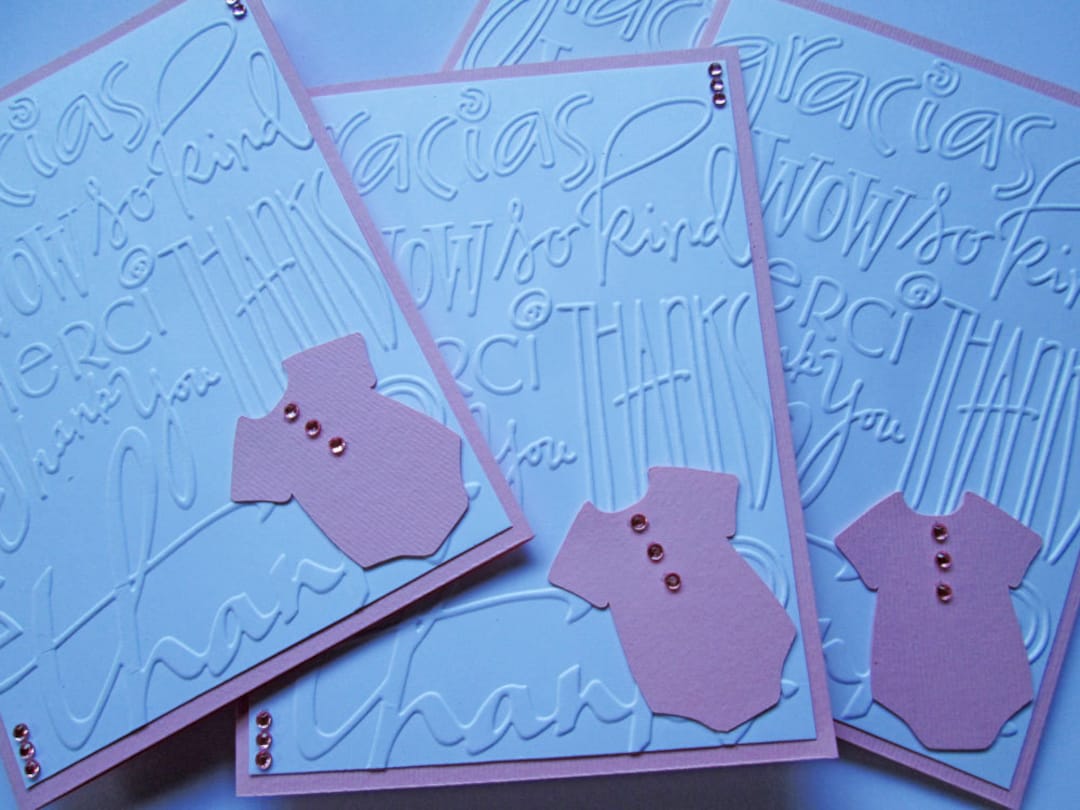 20 Pink Baby Shower Thank You Cards Baby Thank You Cards Etsy