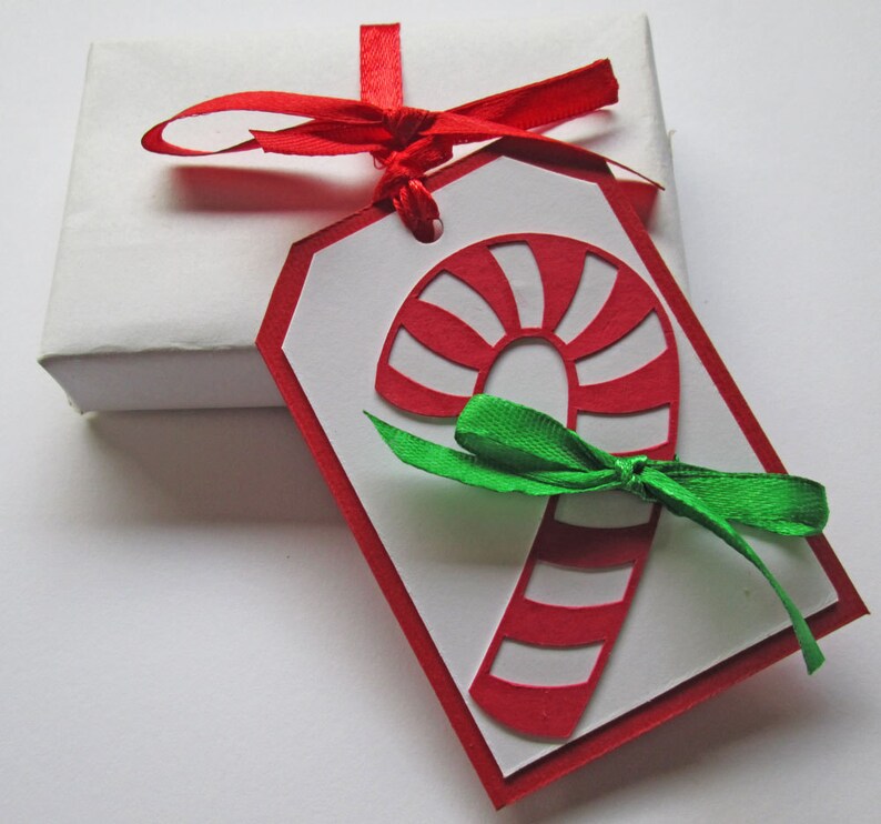 Candy Cane Christmas Tags, Christmas Gift Tags, Holiday Gift Tags ...