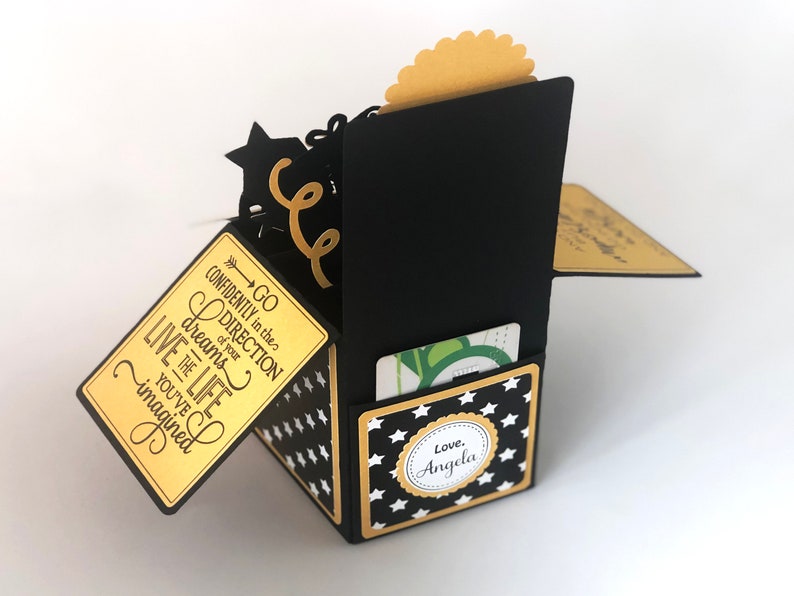 Graduation Pop Up Card, Graduation Gift Card Holder, Graduation Decoration 2024, Box Card, Money Envelope, Congratulations Gift for Her