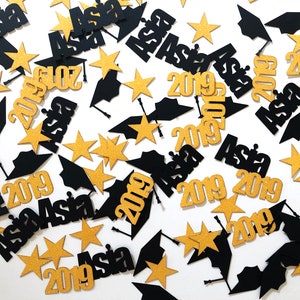 Graduation Confetti, Graduation Decorations, Graduation Party Decorations, Photo Prop, Class of 2023, Name Confetti, Table Decor image 1