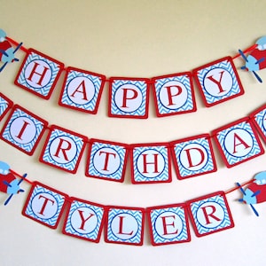 Flugzeug Banner, Flugzeug Geburtstagsbanner, Flugzeug Party Dekorationen, Flugzeug Babyparty, Flugzeug Dekor, Flugzeug Wimpelkette, Party Banner