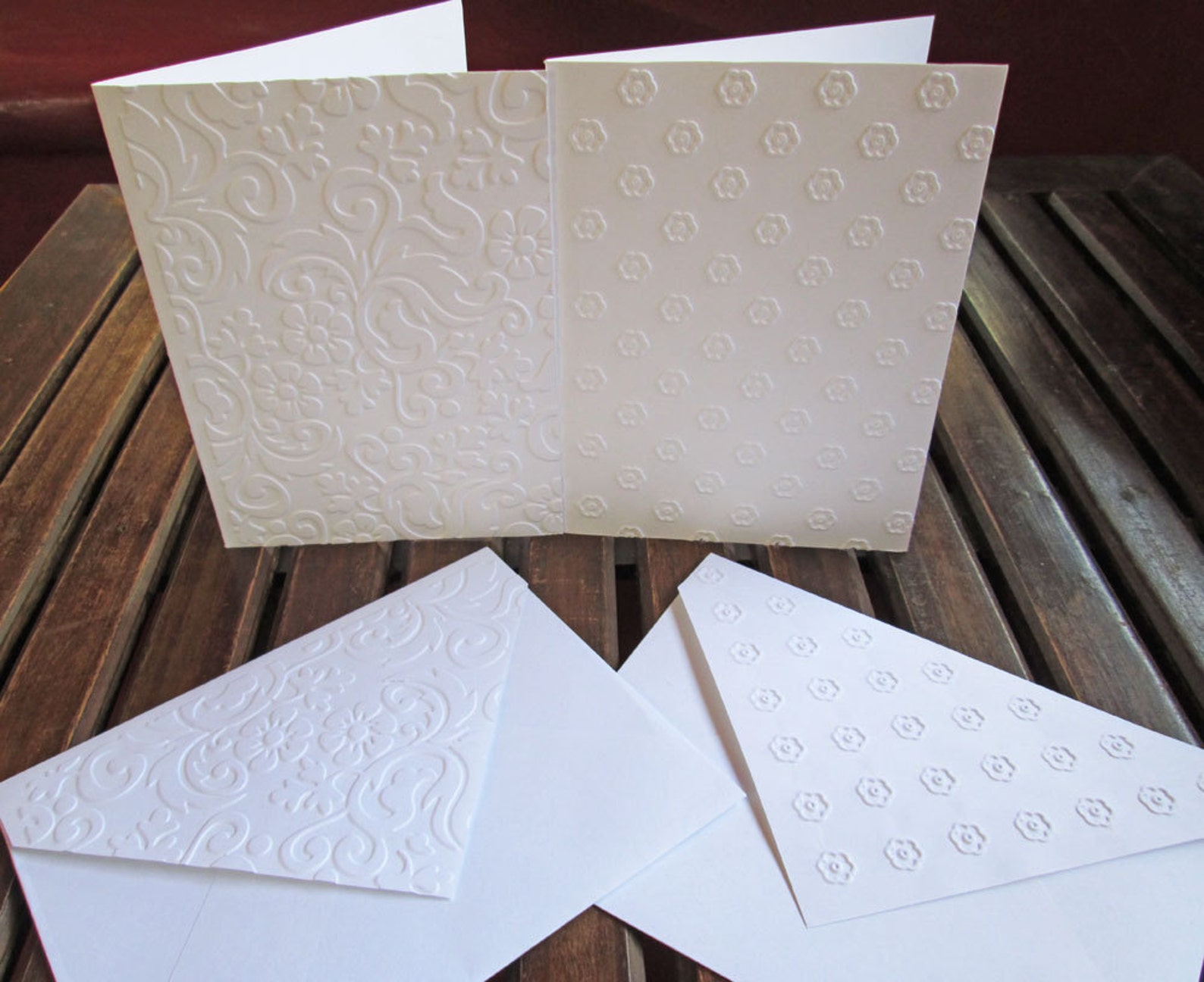 Embossed Cards Greeting Cards Note Cards Handmade Cards Etsy