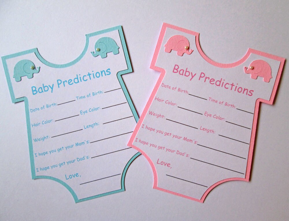 Buy 10 Baby Shower Games Baby Prediction Cards Baby Shower Online in