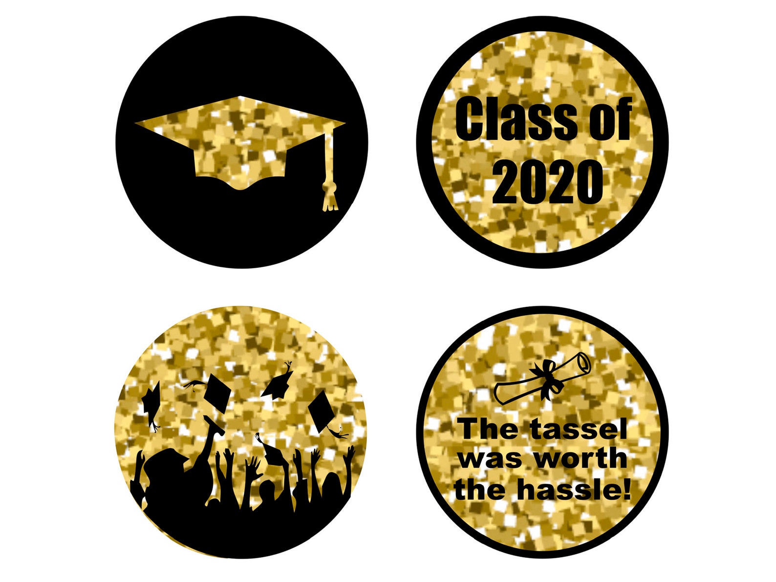 Printable Graduation Hershey Kiss® Stickers Labels High - Etsy