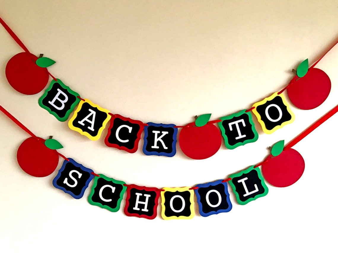 Back to School Banner First Day of School Teacher Banner - Etsy