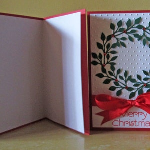 Wreath Christmas Cards Embossed Christmas Card Sets Holiday Cards Boxed Christmas Cards Holiday Card Set Merry Christmas Card Sets image 4