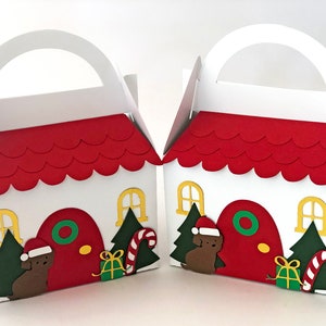 Cajas de regalo de Navidad, decoración navideña, caja de víspera, caja de obsequio de Papá Noel, golosinas, cajas de obsequios, caja de regalo de joyería para ella, juego de cajas navideñas