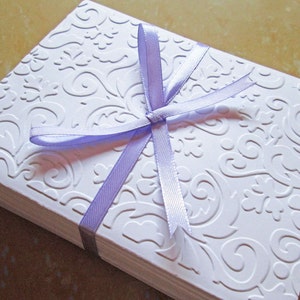 Lot de 8 cartes en relief florales, lot de cartes, lot de cartes de papeterie en boîte, lot de cartes de remerciement, papeterie de mariage, cartes toutes occasions