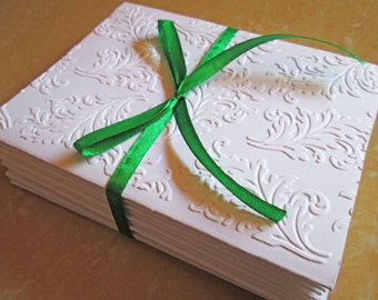 Bladeren reliëf kaartenset / notitiekaartenset / briefpapier kaartenset / gelukkige verjaardag kaartenset / bruiloft briefpapier / alle gelegenheidskaarten