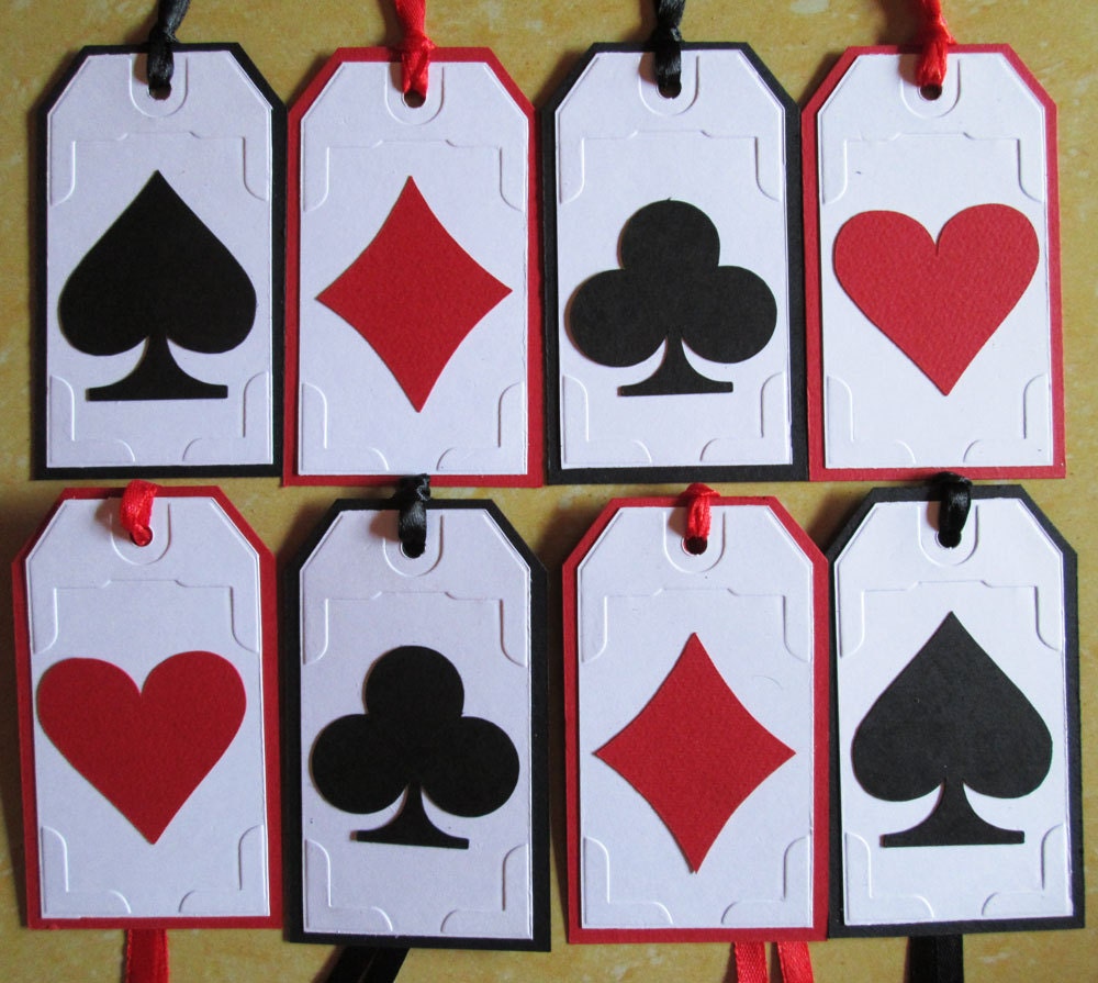 casino gift tags personalized