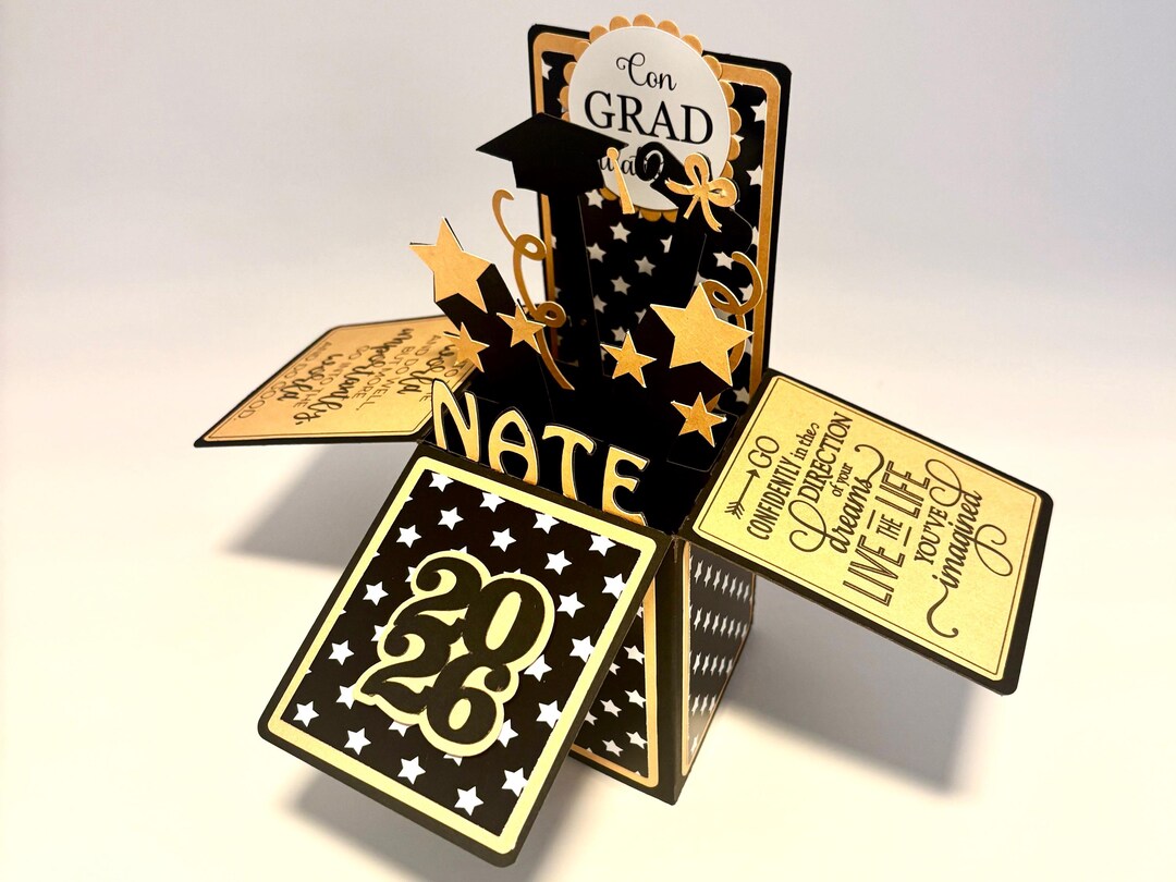 Graduation Pop up Card, Gift Card Holder, Graduation Decoration 2026 ...