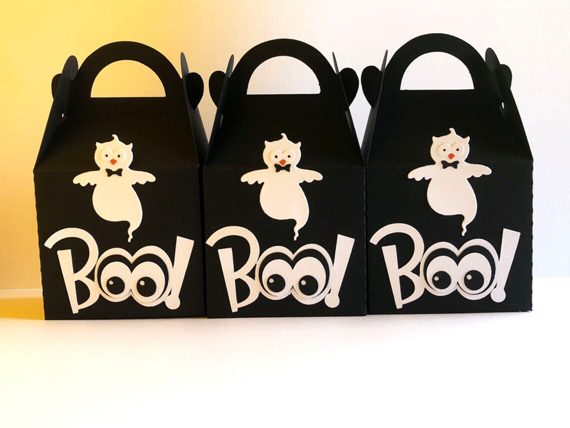 Halloween Favor Bags Halloween Favors Halloween Treat Boxes Etsy