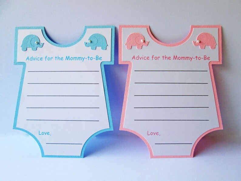 10 Baby Shower Advice Cards Baby Advice Cards Baby Shower Etsy
