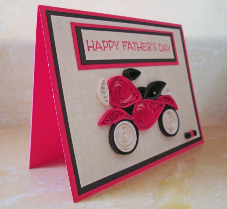Paper Quilling/ Father's Day Card/ Quilled Fathers Day Etsy