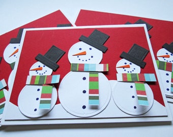 Snowmen Christmas Cards, Cute Christmas Card Set, Holiday Cards, Boxed Christmas Card Sets, Holiday Card Set, Merry Christmas Card Sets