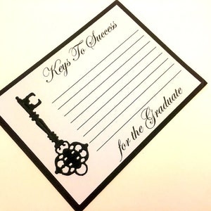 Tarjetas con consejos de graduación, claves para el éxito, consejos para graduados, deseos de graduación, decoraciones para fiestas de graduación universitarias, promoción de 2025 (juego de 10)