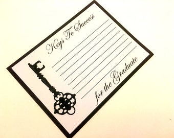Graduation Advice Cards, Keys to Success, Advice For Graduate, Graduation wishes, College Grad Party Decorations, Class of 2026-Set of 10