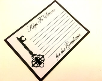 Graduation Advice Cards, Keys to Success, Advice For Graduate, Graduation wishes, College Grad Party Decorations, Class of 2024-Set of 10