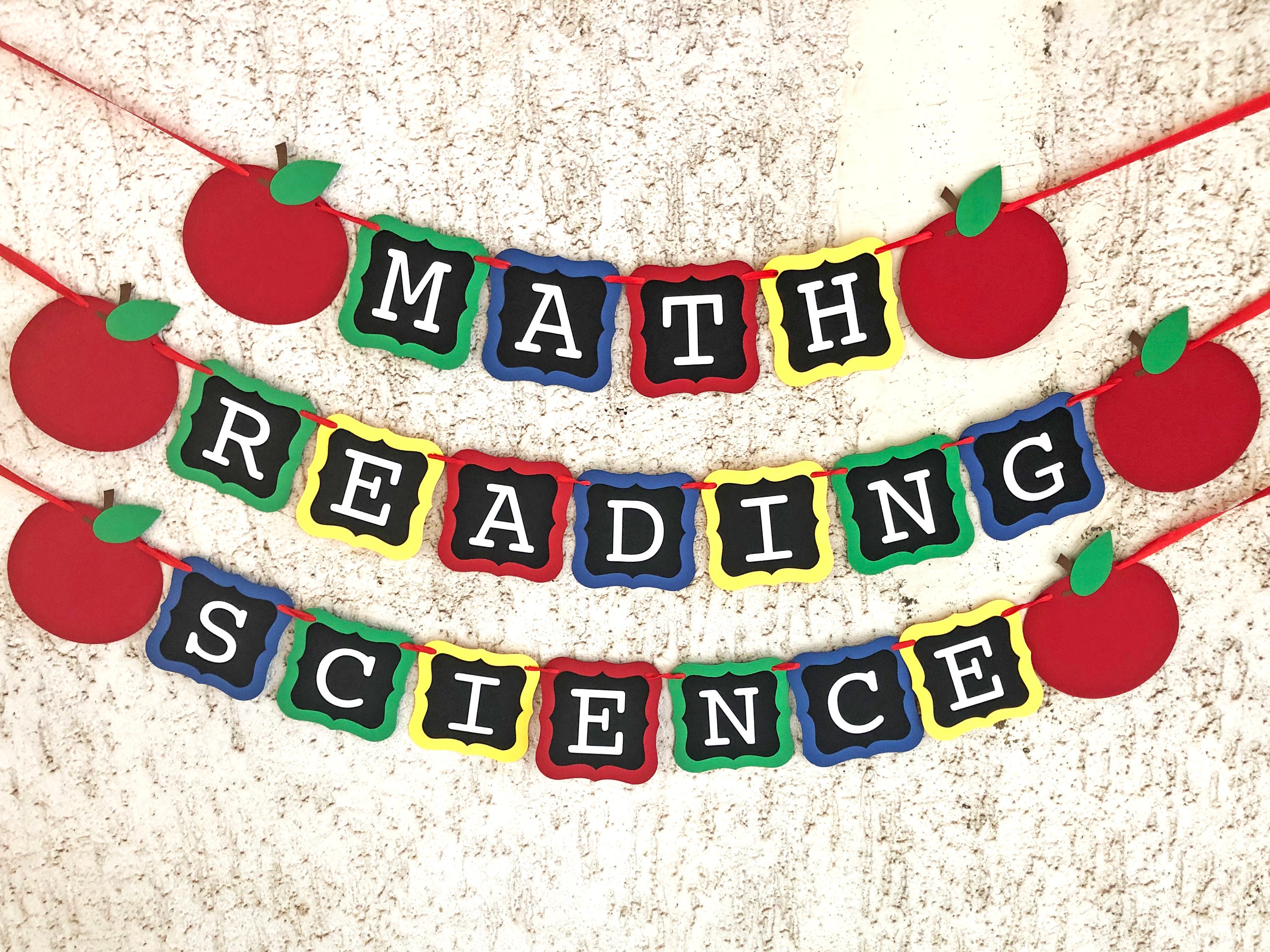 Classroom Banners Teacher Banners Subject Banners School Etsy UK