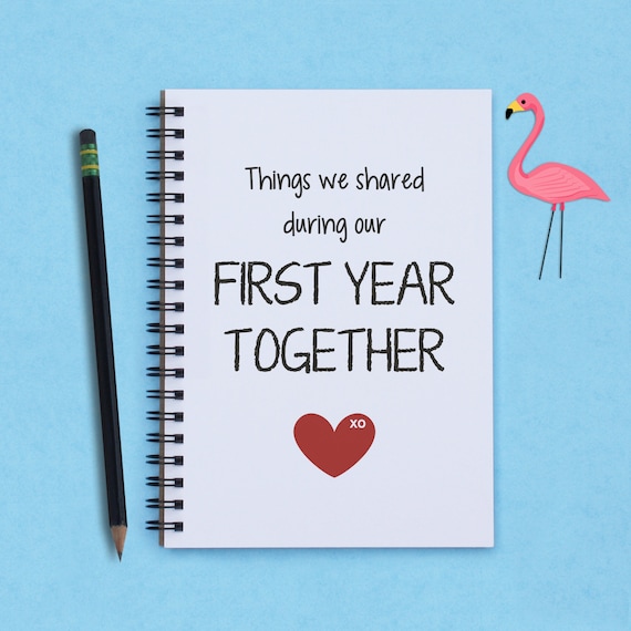 first year together first anniversary things we shared etsy