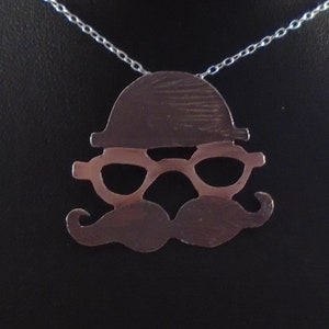 Sterling Silver Etched Gentleman Necklace image 6