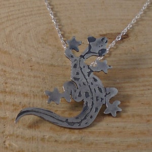 Sterling Silver Etched Gentleman Necklace