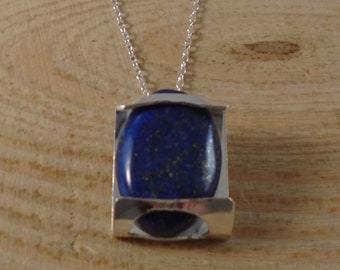 Sterling Silver Lapis Lazuli Ended Necklace