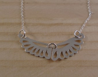 Sterling Silver Wings Necklace