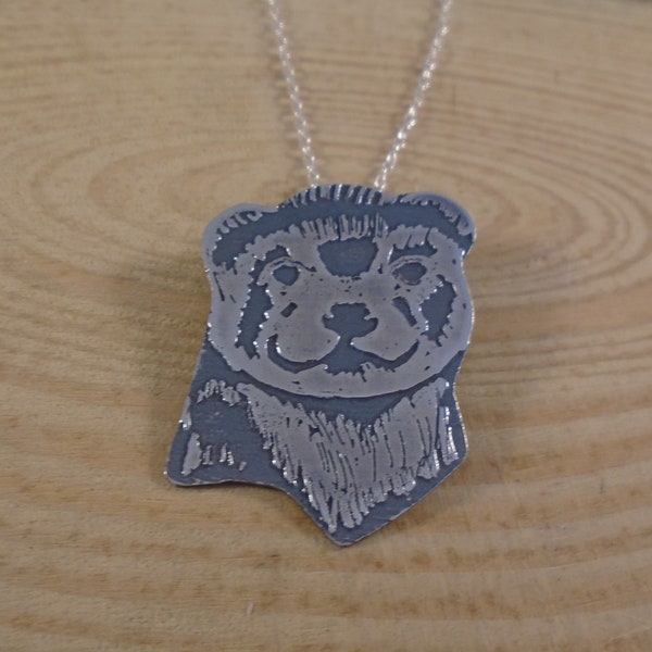 Sterling Silver Ferret Necklace