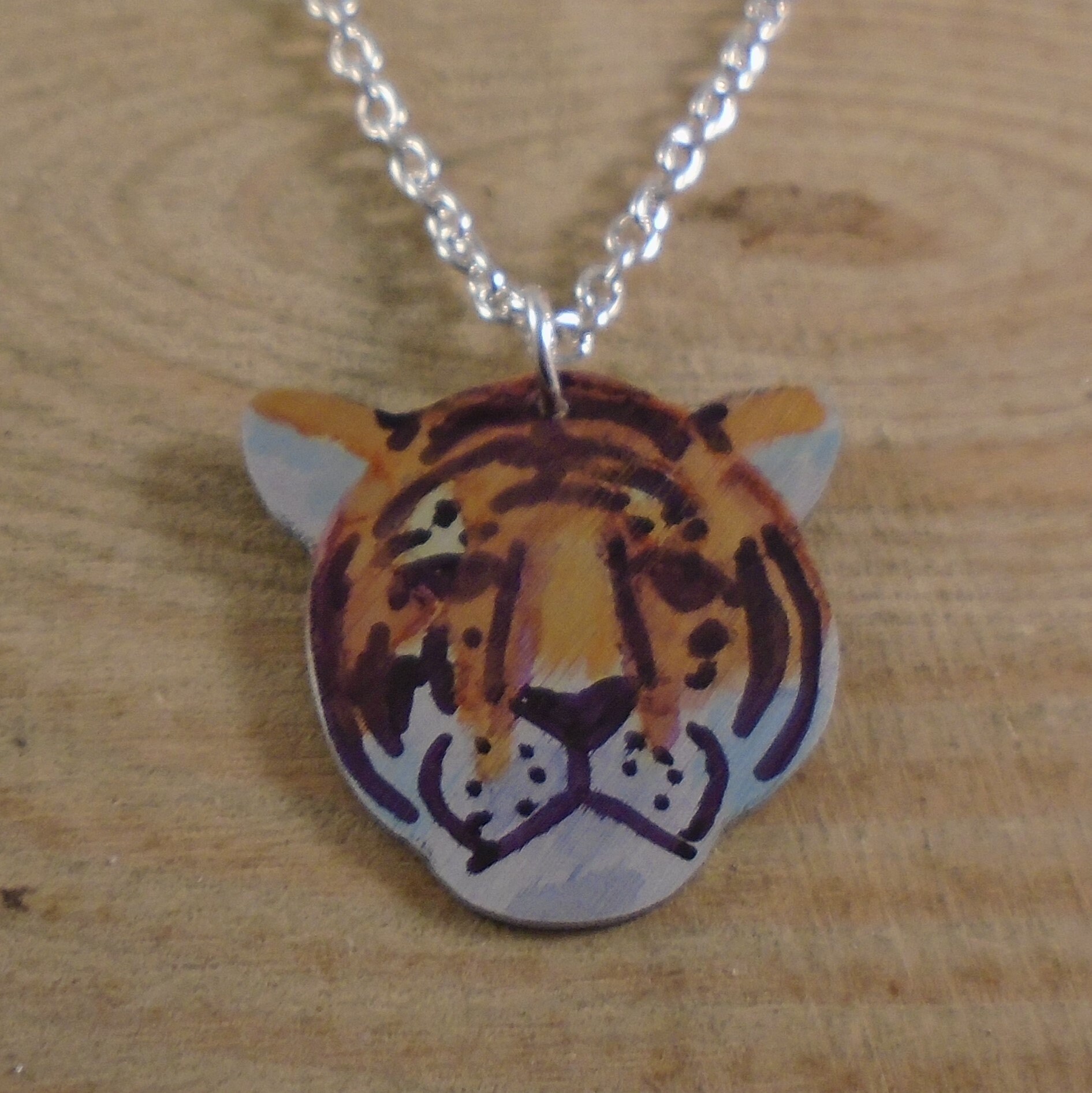 Anodised Aluminium Tiger Necklace