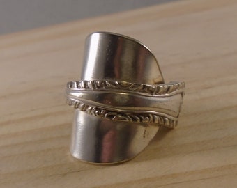 Upcycled Silver Plated Jesmond Wrap Spoon Ring