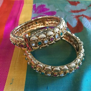 1 gm micro plated openable Kada pair 2.4/2.6