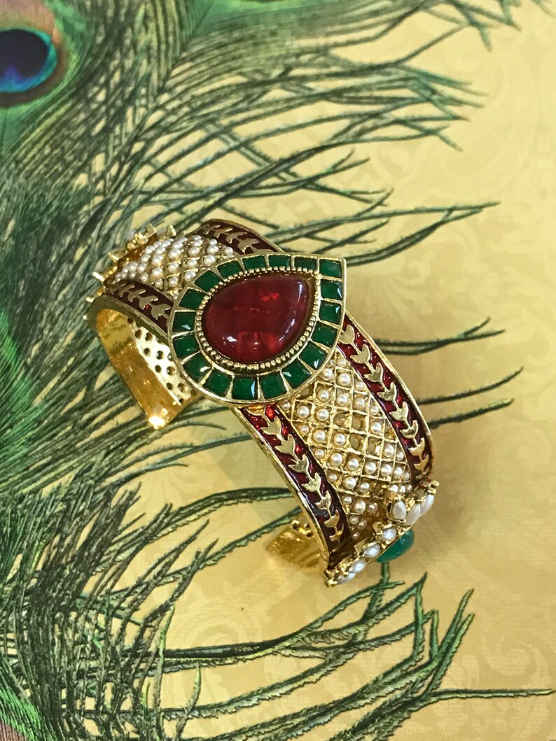 Gold Plated Open Bangle Bracelet Etsy