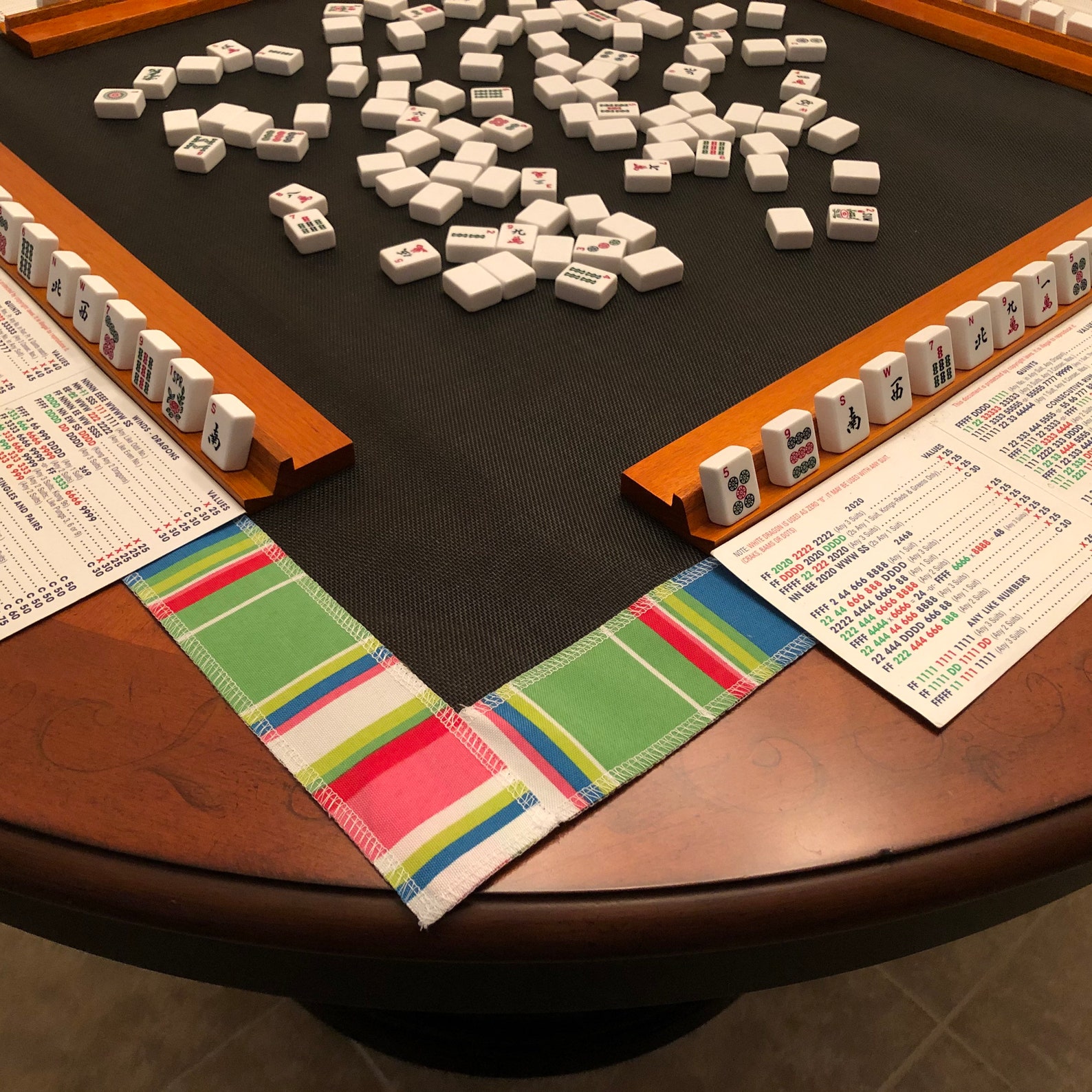 Mahjong Table Screen Mat with Matching Carry Strap Etsy