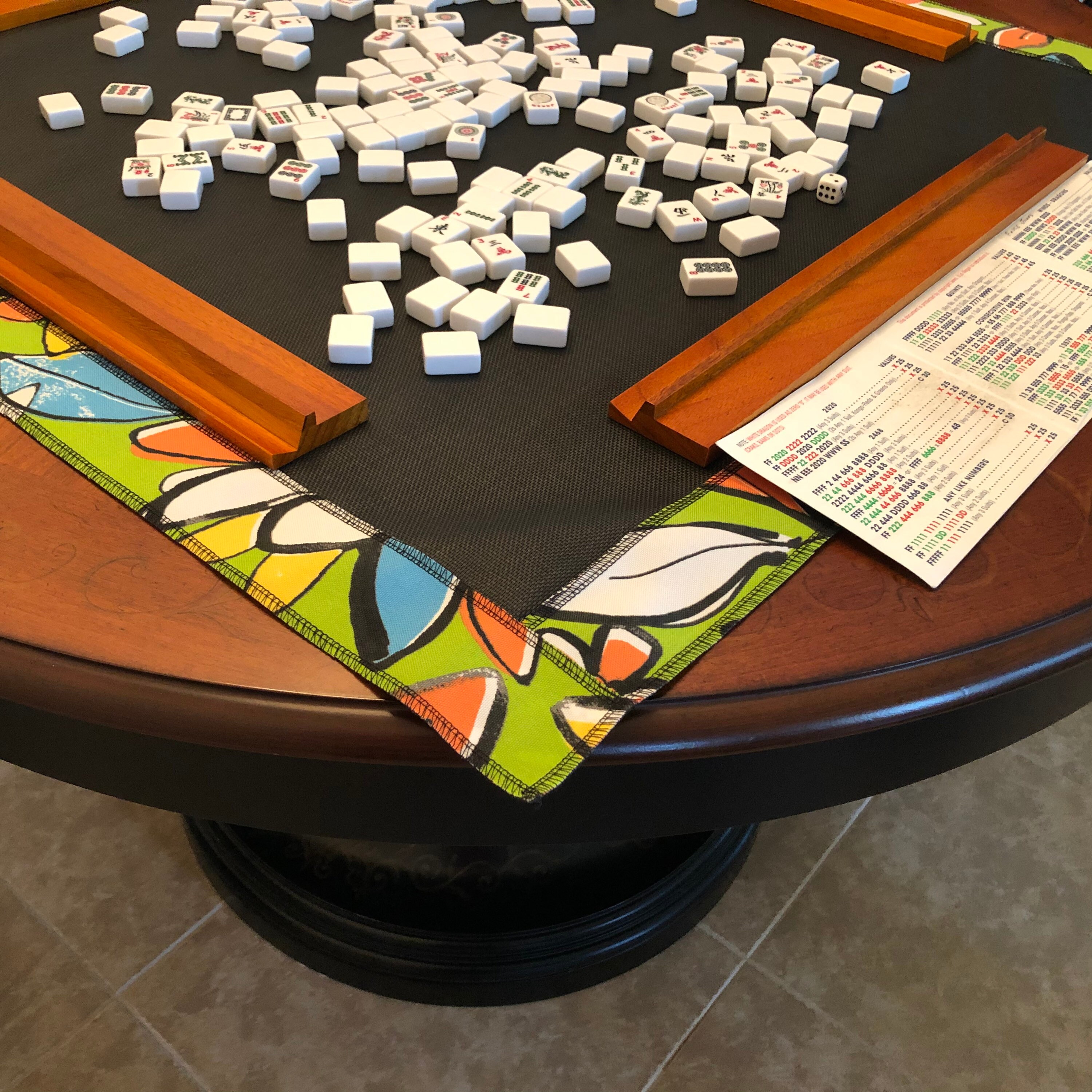 Mahjong Table Mat Colors Celebrate Cinco De Mayo including Etsy