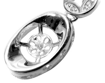 Antique Silver Plated Medallion Pendants Bezel Setting Base Blank 48 mm G9490