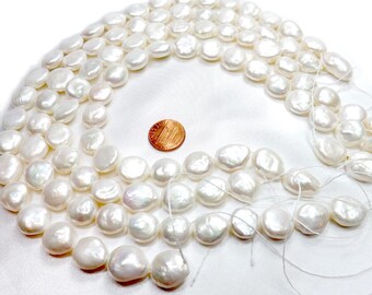Chunky Keshi Pearls on Temporary Strand