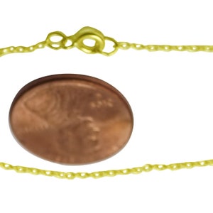 16 Inch 14K Yellow Gold Chain Twist Design for a Cage or a pendant