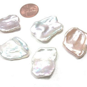 Top Drilled or Un-drilled Huge 20mm Keshi Pearl High Luster and Rare