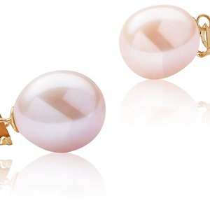 12-13mm AA+ Drop Pearl Pendant 14K Solid Gold