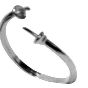 Modern and Simple Adjustable Sized 925 Sterling Silver Ring Setting