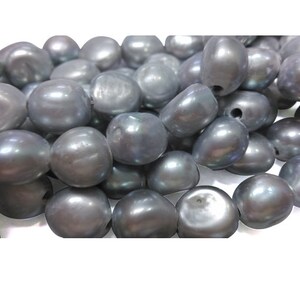 White, Black or Grey Large 13-14mm Length Drilled Baroque A Quality Pearls Big 1.3mm, 1.7mm, 2.3mm or 2.5mm Holes