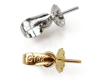 18K Yellow Gold or 18K Sold White Gold Pendant Setting for Any Dangling Pearl or Gemstone to Make Your Own Unique Fine Jewelry