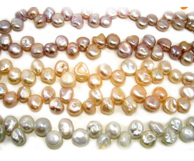 Chunky Keshi Pearls on Temporary Strand