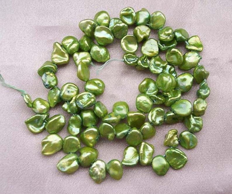 Chunky Keshi Pearls on Temporary Strand